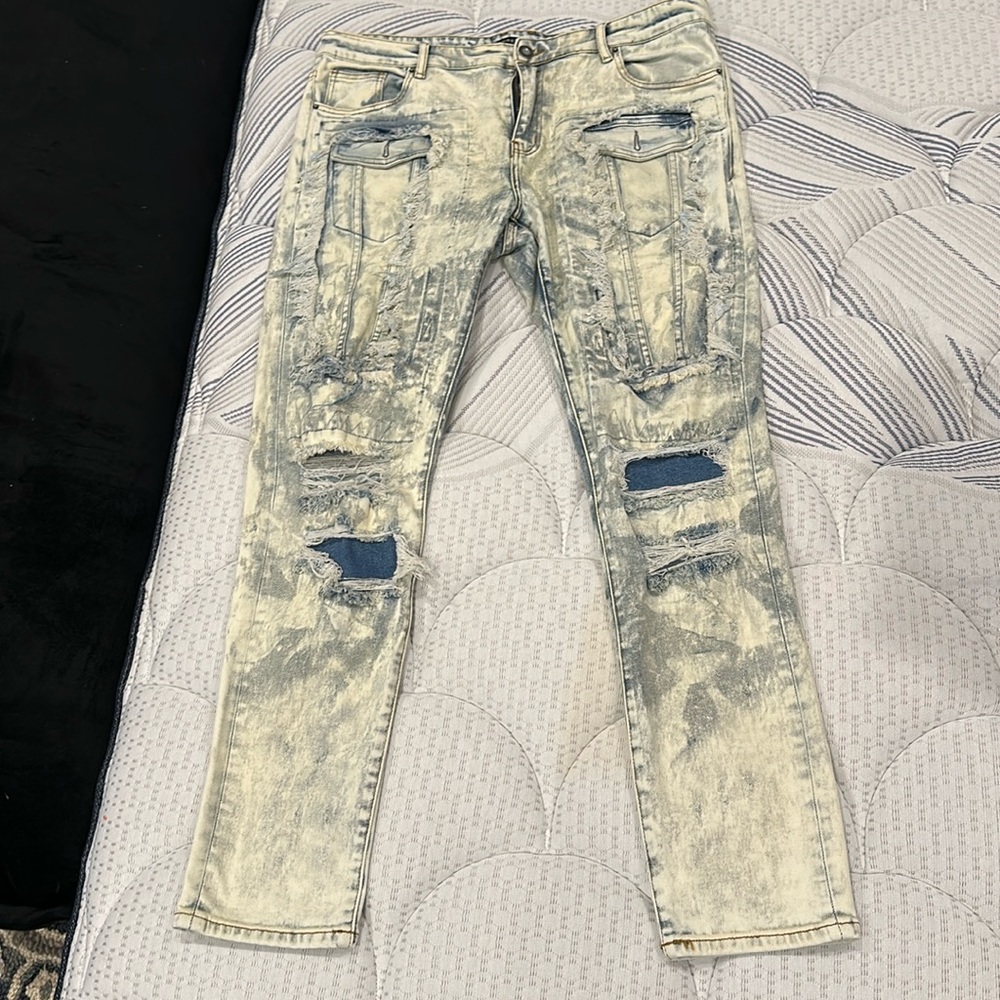 Lightly worn jeans